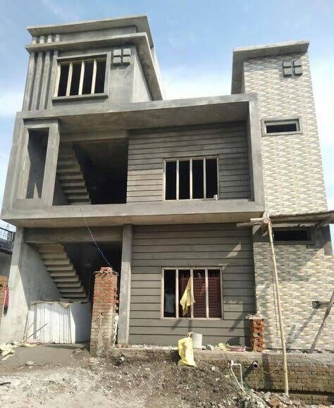 New home construction in Bopal, Ahmedabad